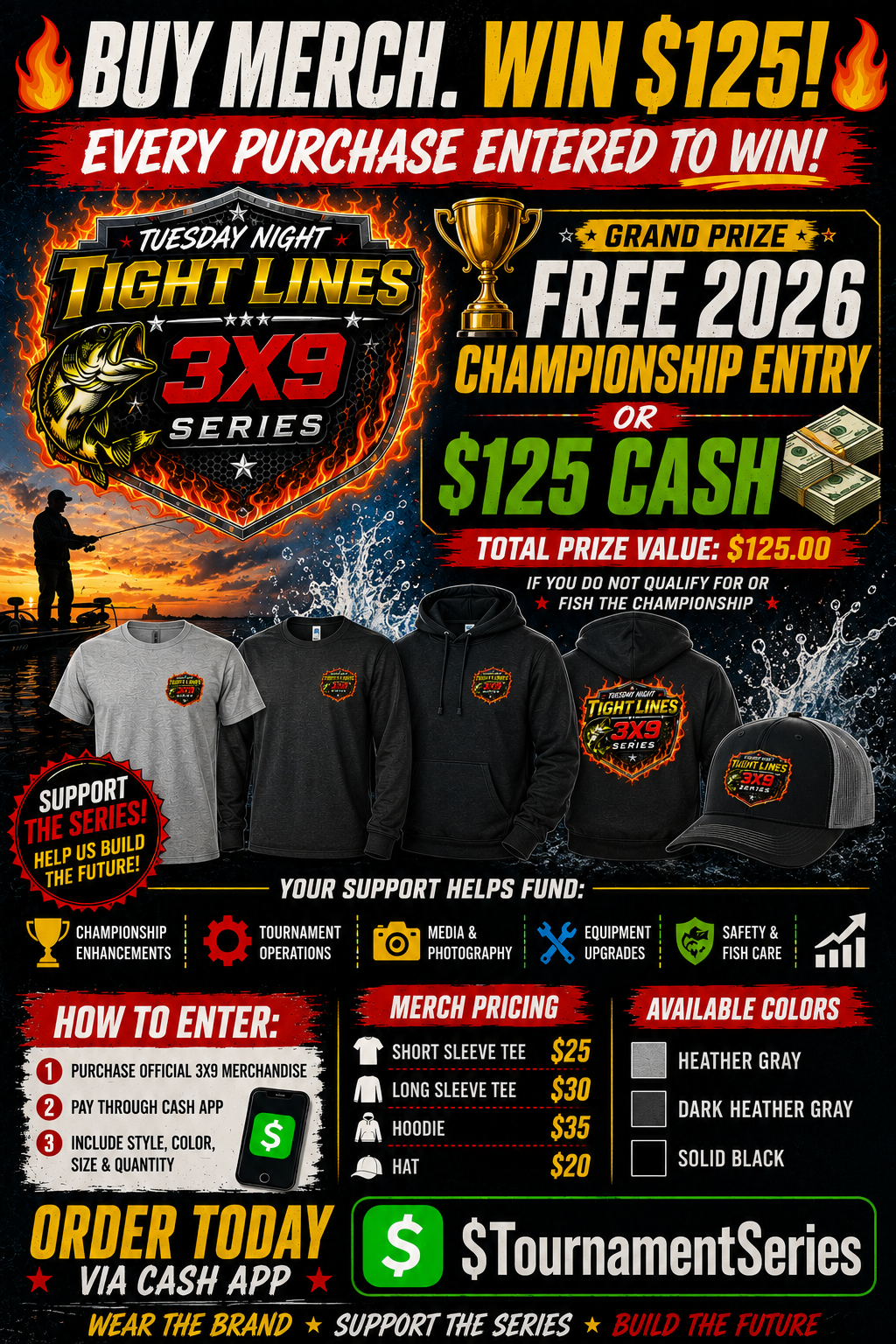 3X9 Series Merch Fundraiser Giveaway